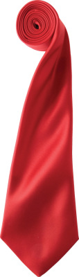 Premier - Satin Krawatte "Colours" (red)