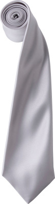Premier - Satin Krawatte "Colours" (silver)