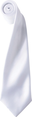 Premier - Satin Krawatte "Colours" (white)