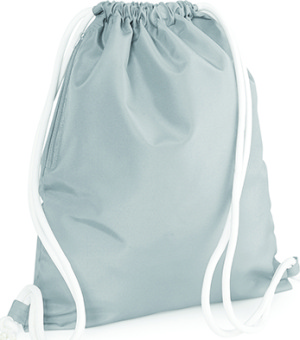 BagBase - Icon Drawstring Backpack (Light Grey)