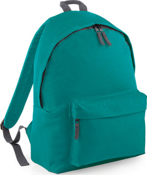BagBase - Original Fashion Backpack (Emerald/Graphite Grey)