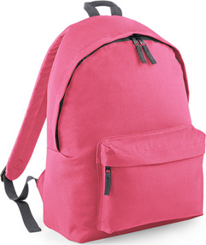 BagBase - Original Fashion Backpack (True Pink/Graphite Grey)
