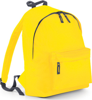 BagBase - Original Fashion Backpack (Yellow/Graphite Grey)