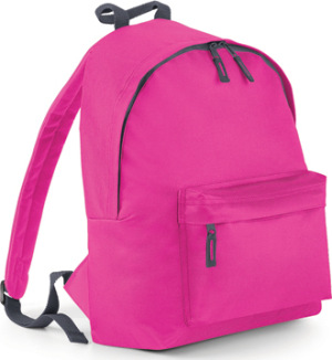 BagBase - Junior Fashion Rucksack (Fuchsia/Graphite Grey)