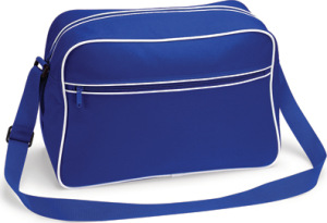 BagBase - Retro Shoulder Bag (Bright Royal/White)