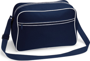 BagBase - Retro Shoulder Bag (French Navy/White)