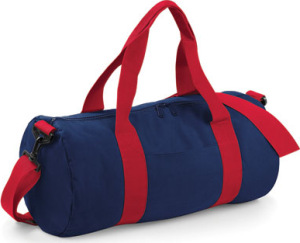 BagBase - Original Barrel Bag (French Navy/Classic Red)