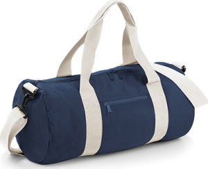 BagBase - Original Barrel Bag (French Navy/Off White)