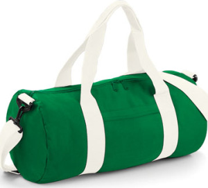 BagBase - Original Barrel Bag (Kelly Green/Off White)