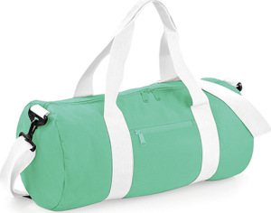 BagBase - Original Barrel Bag (Mint Green/White)
