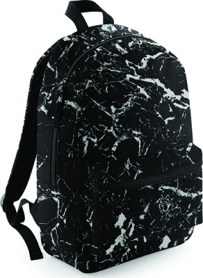 BagBase - Graphic Backpack (Black Mineral)