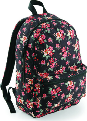 BagBase - Graphic Backpack (Faded Floral)