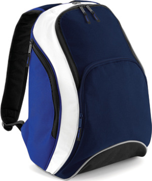 BagBase - Teamwear Backpack (French Navy/Bright Royal/White)