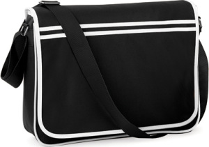 BagBase - Retro Messenger (Black/White)