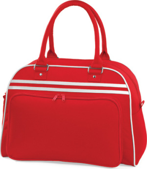BagBase - Retro Bowling Bag (Classic Red/White)