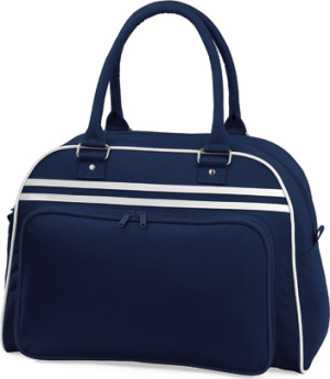 BagBase - Retro Bowling Bag (French Navy/White)