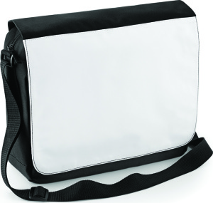 BagBase - Sublimation Messenger Bag (Black)