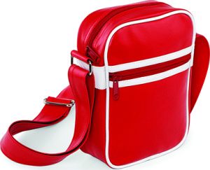 BagBase - Original Retro Across Body Bag (Classic Red/White)