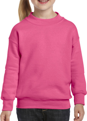 Gildan - Heavy Blend™ Youth Crewneck Sweatshirt (Safety Pink)