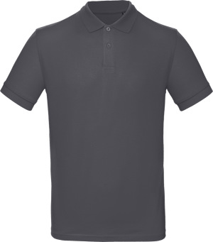 B&C - Inspire Herren Bio Piqué Polo (dark grey)