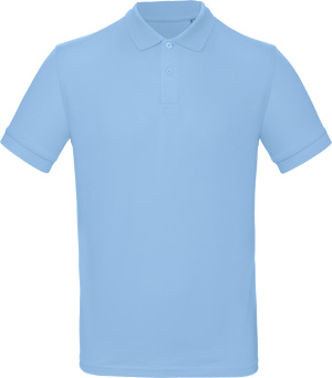 B&C - Inspire Men's Organic Piqué Polo (sky blue)