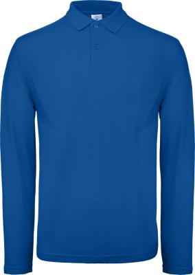 B&C - Men's Piqué Polo longsleeve (royal blue)