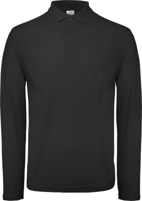 B&C - Herren Piqué Polo langarm (black)