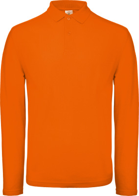 B&C - Herren Piqué Polo langarm (orange)
