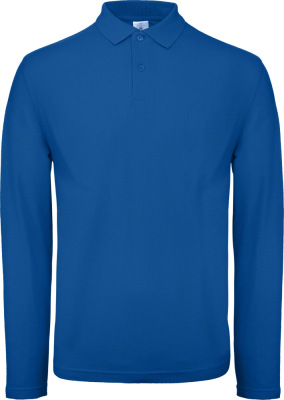 B&C - Herren Piqué Polo langarm (royal blue)