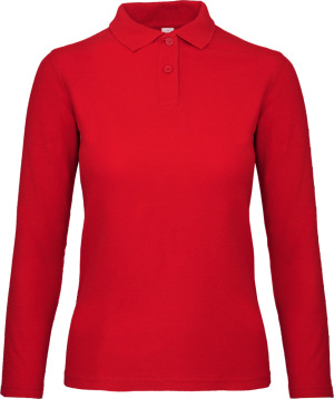 B&C - Ladies' Piqué Polo longsleeve (red)