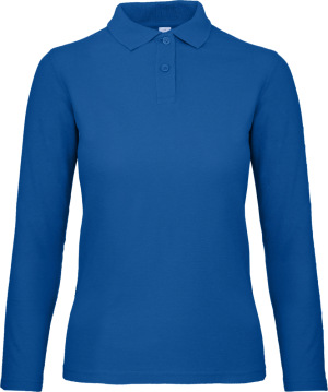 B&C - Damen Piqué Polo langarm (royal blue)