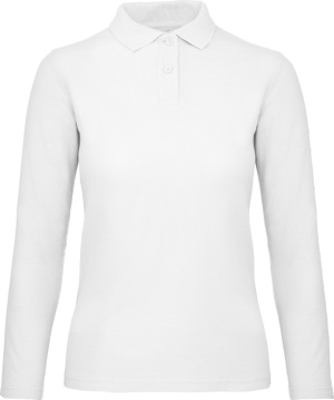 B&C - Ladies' Piqué Polo longsleeve (white)