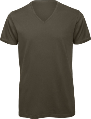 B&C - Herren Inspire V-Neck T-Shirt (khaki)
