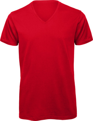 B&C - Herren Inspire V-Neck T-Shirt (red)