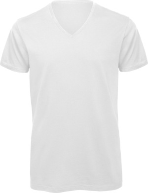 B&C - Herren Inspire V-Neck T-Shirt (white)