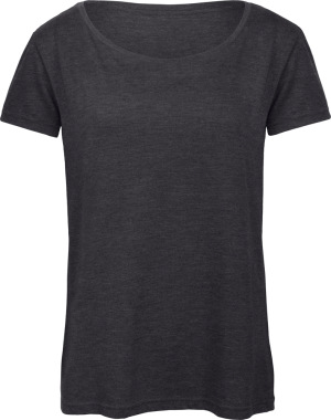 B&C - Damen T-Shirt (heather dark grey)