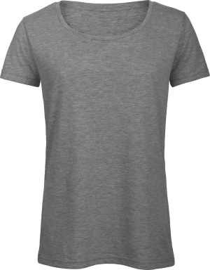 B&C - Damen T-Shirt (heather light grey)