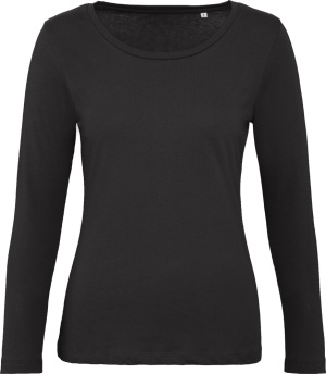 B&C - Damen Inspire T-Shirt langarm (black)