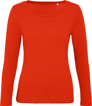 B&C - Damen Inspire T-Shirt langarm (fire red)