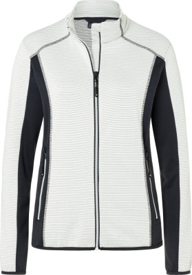 James & Nicholson - Ladies' Stretch Fleecejacket (off white/carbon)