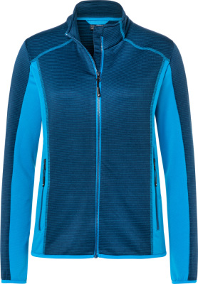 James & Nicholson - Ladies' Stretch Fleecejacket (navy/bright blue)