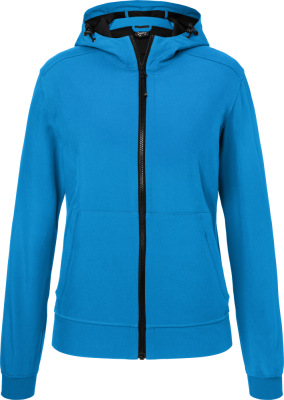 James & Nicholson - Ladies' Hooded Softshell Jacket (blue/black)