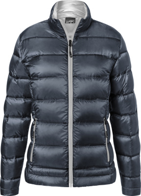 James & Nicholson - Ladies' Down Jacket (navy/silver)