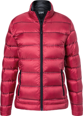 James & Nicholson - Damen Daunenjacke (red/black)