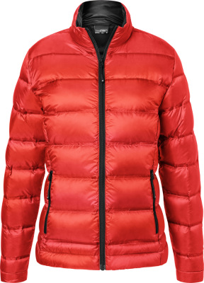 James & Nicholson - Ladies' Down Jacket (flame/black)