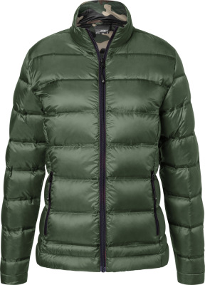 James & Nicholson - Ladies' Down Jacket (olive/camouflage)