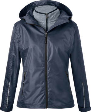 James & Nicholson - Ladies' 3-in-1 Jacket (navy/silver)