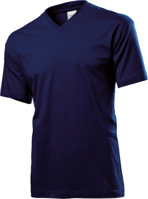 Stedman - V-Neck T-Shirt (blue midnight)