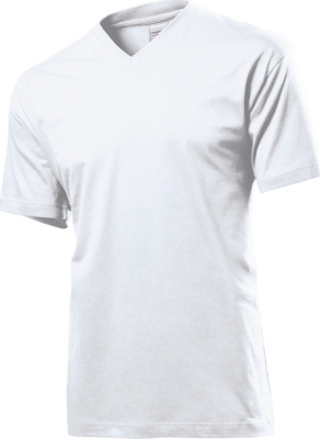 Stedman - V-Neck T-Shirt (white)