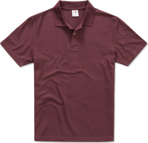 Stedman - Men's Jersey Polo (burgundy)